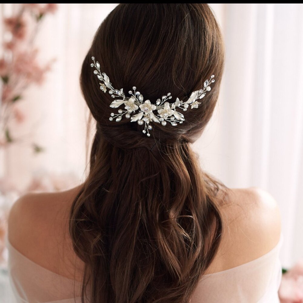 Bridal Pearl Hair Comb NWT